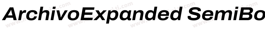 ArchivoExpanded SemiBold◆字体转换